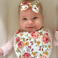 Organic Cotton Bib & Bow Headbands Set