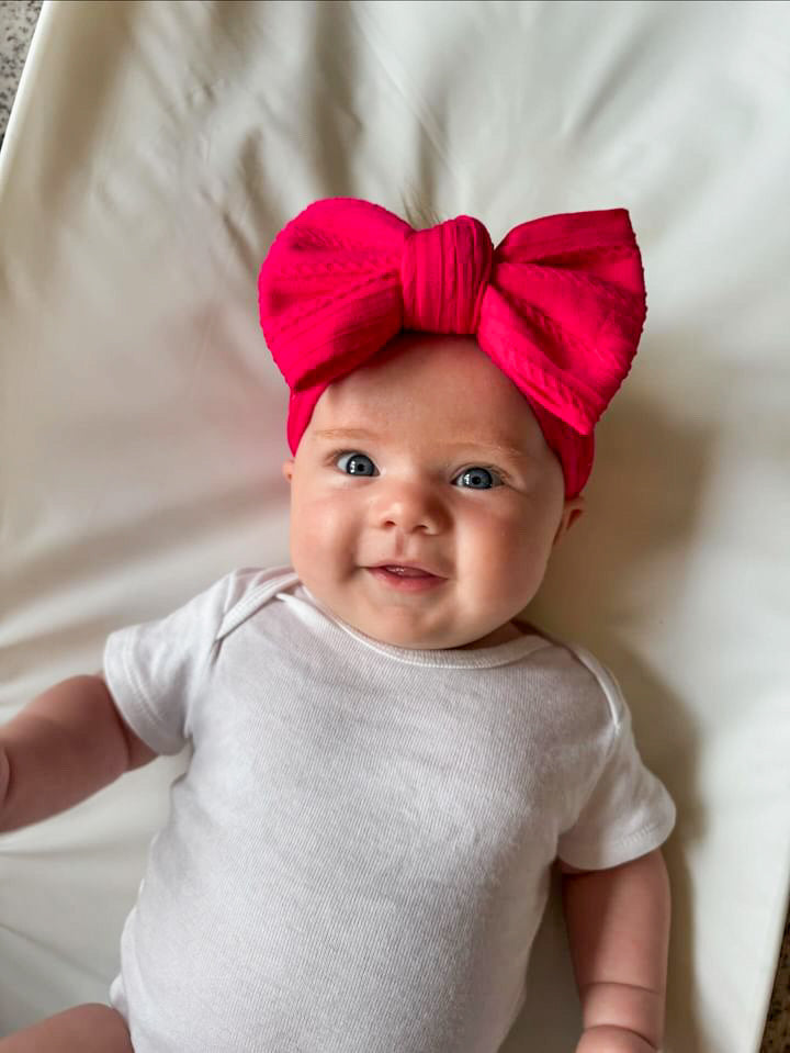 Double Layer Baby Girl Bow Headband | Baby Shower Gift