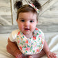 Organic Cotton Bib & Bow Headbands Set