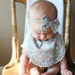 Organic Cotton Bib & Bow Headbands Set