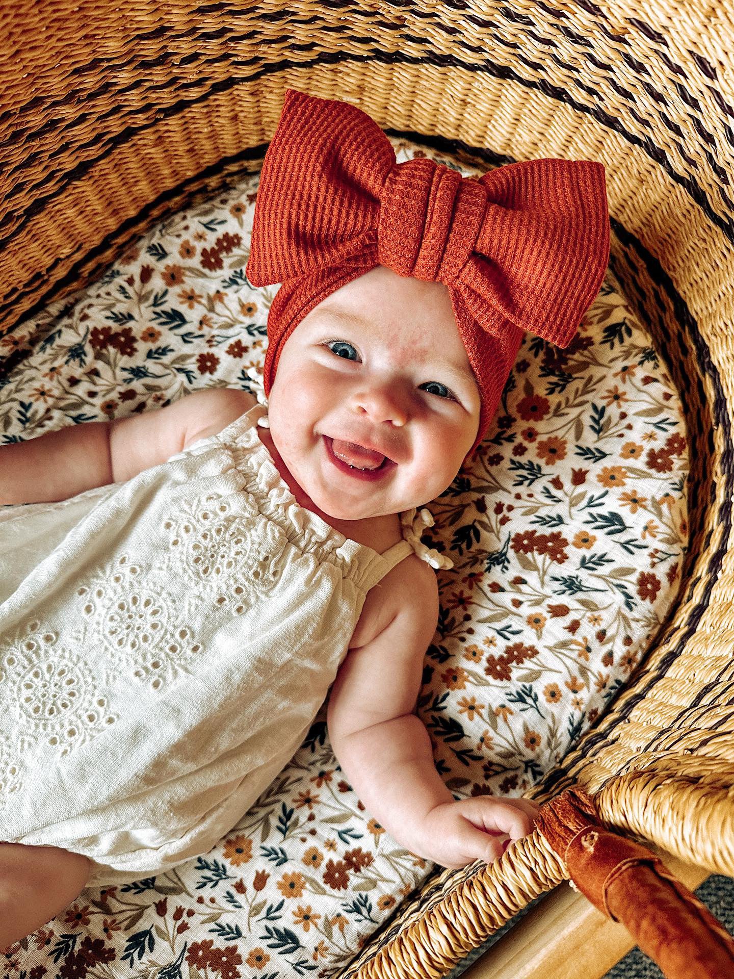 Cotton Knit Baby Girl Headband