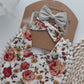 Organic Cotton Bib & Bow Headbands Set