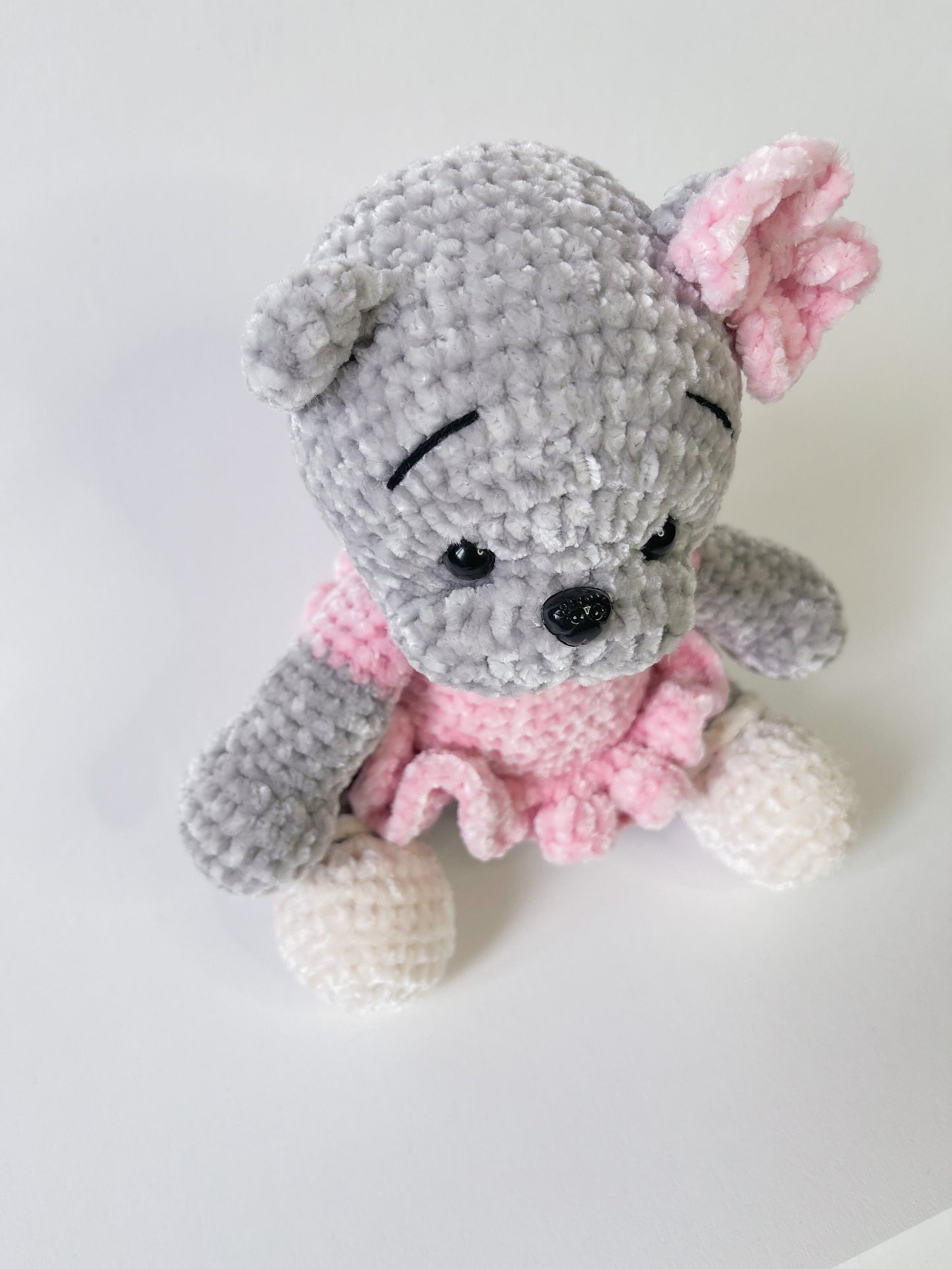 Ultra Soft Stuffed Crochet Hand Knitted Bear | Crochet Stuffed Animal Toy |