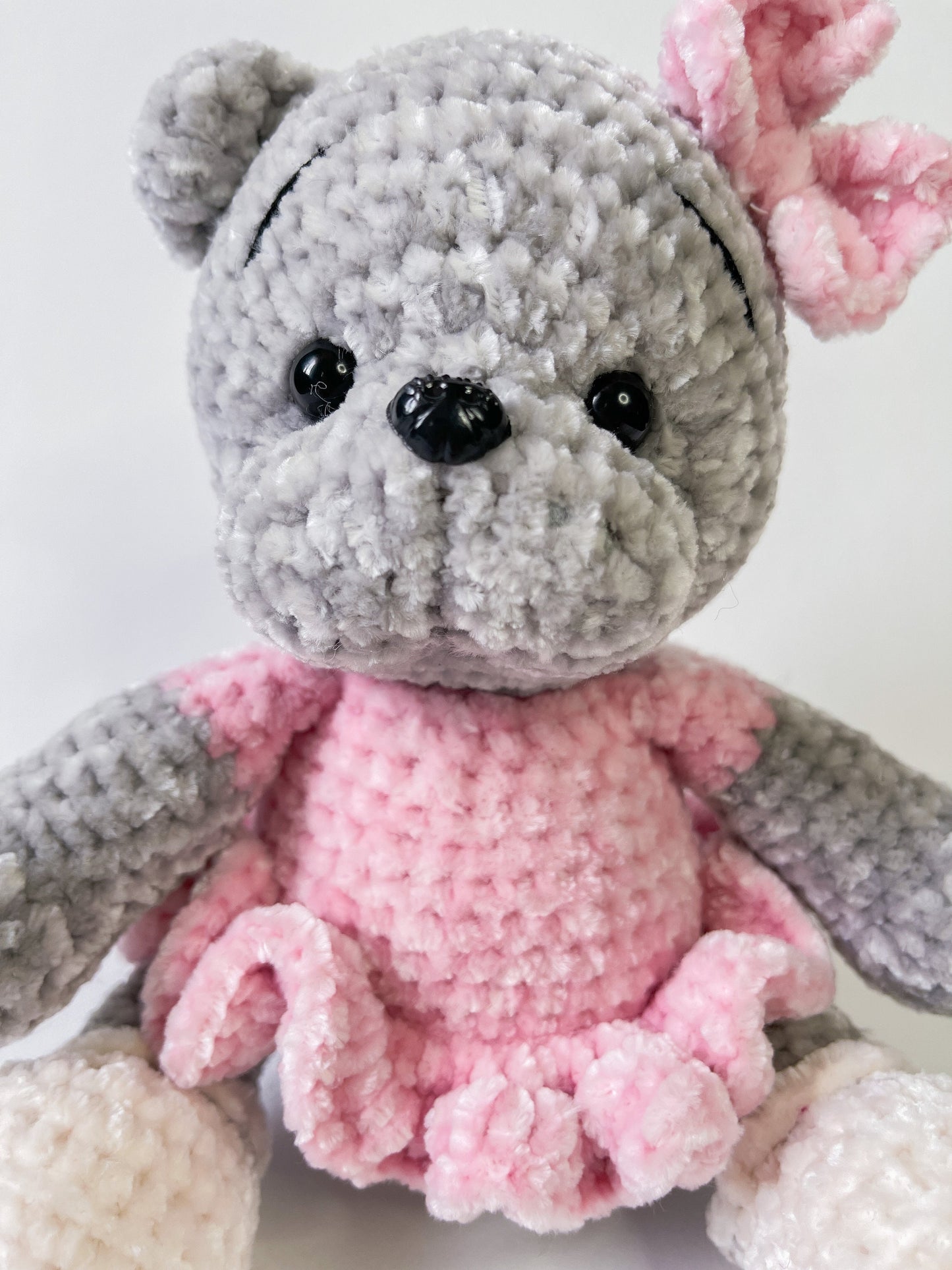 Ultra Soft Stuffed Crochet Hand Knitted Bear | Crochet Stuffed Animal Toy |