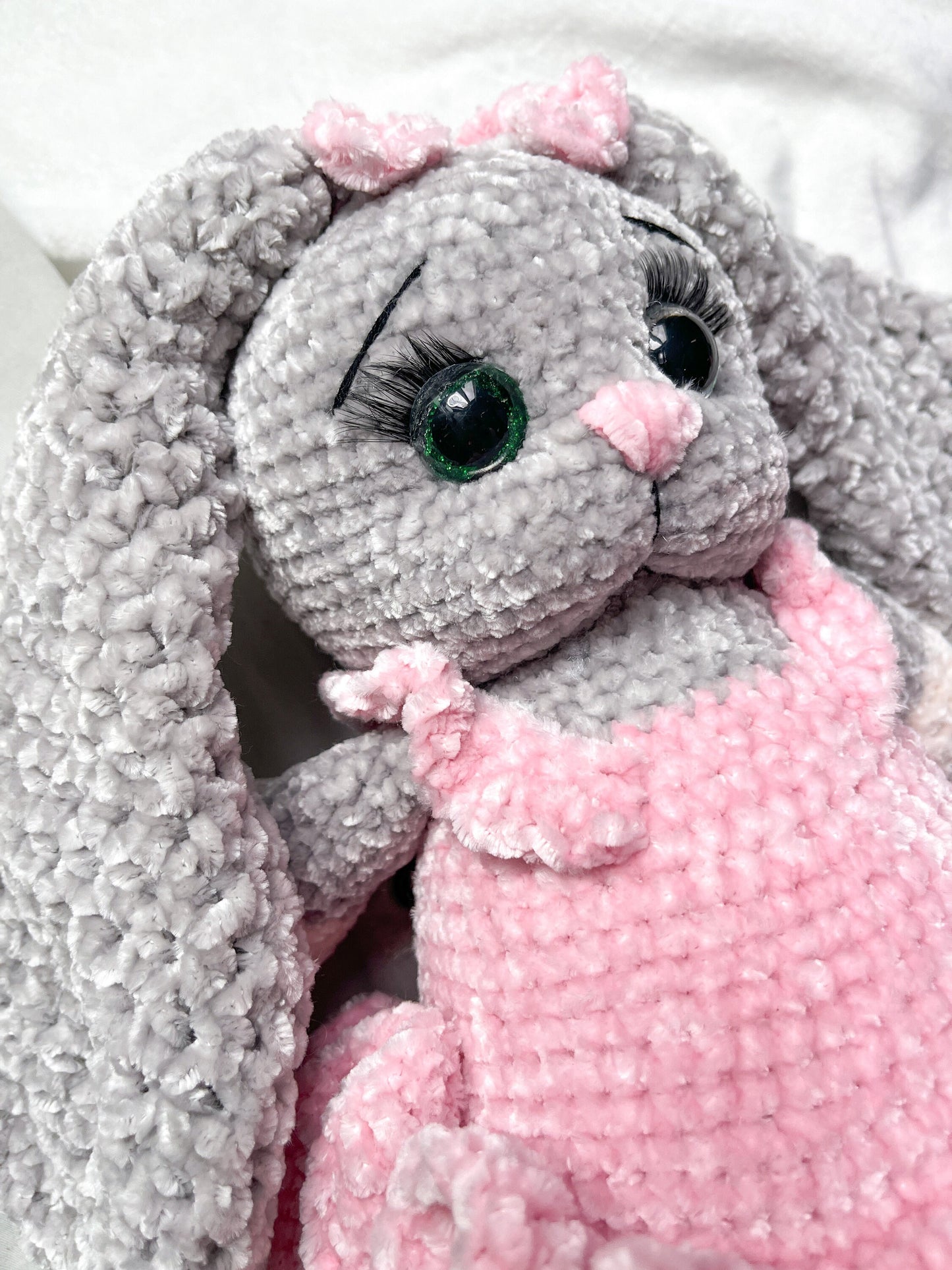 Ultra Soft Hand Knitted Crochet Bunny |