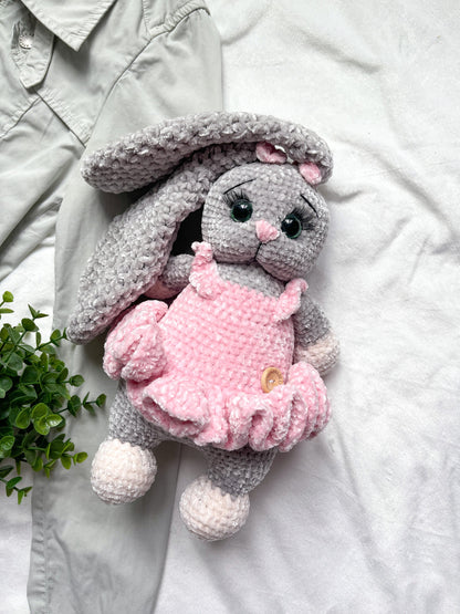 Ultra Soft Hand Knitted Crochet Bunny |