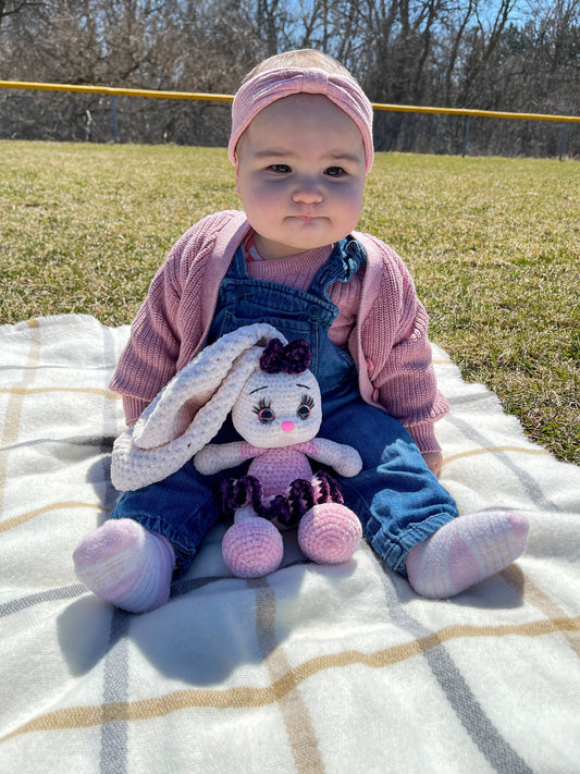 Ultra Soft Crochet Hand Knitted Bunny | Crochet Stuffed Animal Toy |