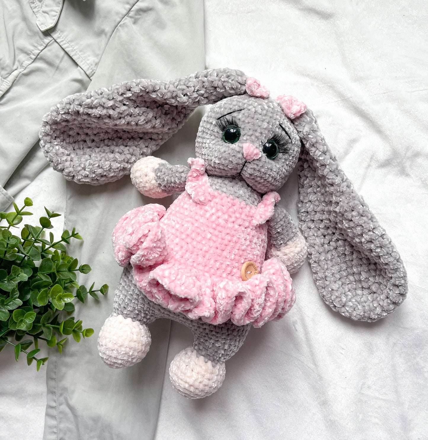 Ultra Soft Hand Knitted Crochet Bunny |