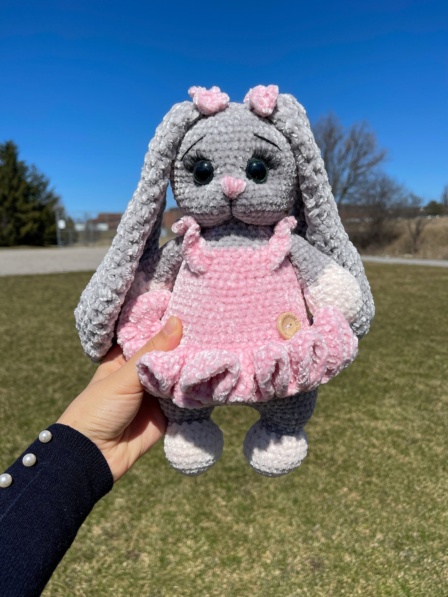 Ultra Soft Hand Knitted Crochet Bunny |